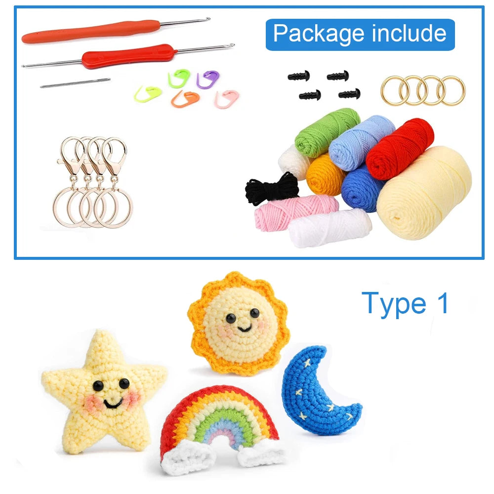 Perfect kawaii crochet kit for gifting plush pixies and cute accessories