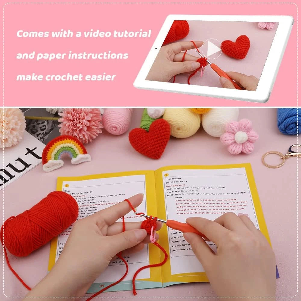 Make tiny plush pixies and pendants with kawaii crochet kit