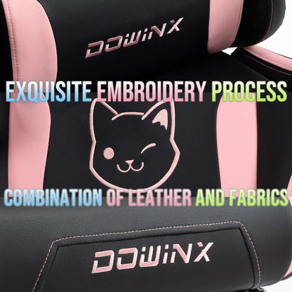 Kawaii Princess Throne Gaming Chair Leather Fabric Showcase, plush pastel chair with high-quality materials for cutecore