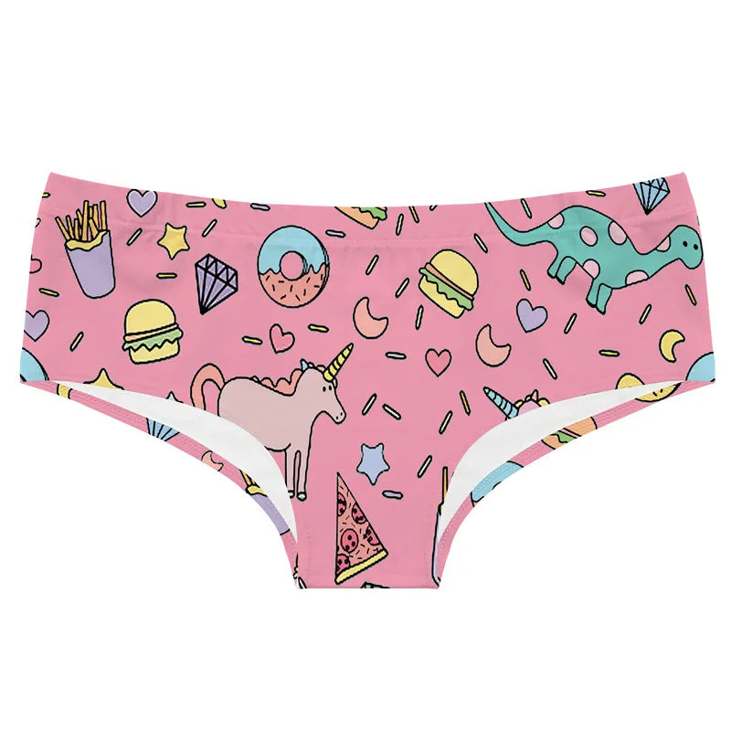Kawaii rainbow playground panties in pastel tones, ultra-soft fabric, perfect for DDLG and ABDL cutecore styles