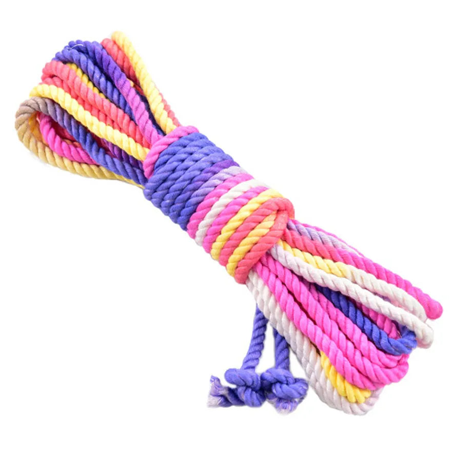 Kawaii Rainbow Bondage Rope for ddlg, abdl, cosplay, kawaii cutecore roleplay and soft girl fashion