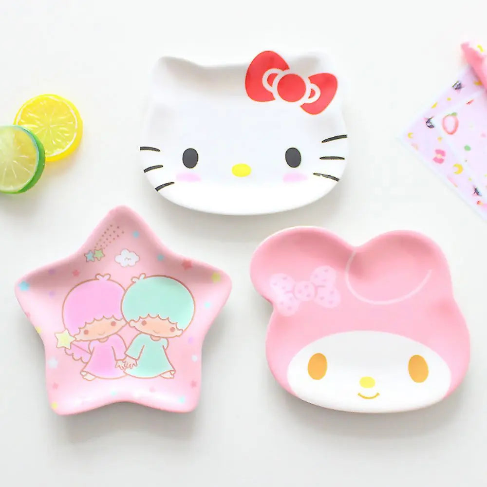 Kawaii snack plate set perfect for ABDL and DDLG littles enjoying playful cozy snacktime