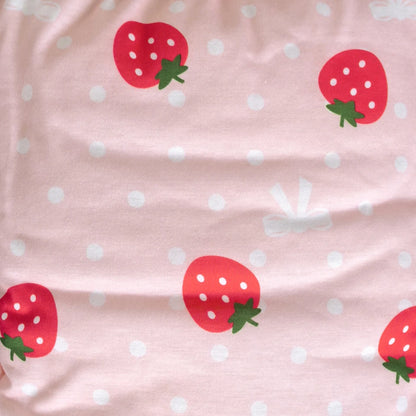 Kawaii strawberry-themed pull-up training pants in soft pastel pink for playful adult baby fun 🎀