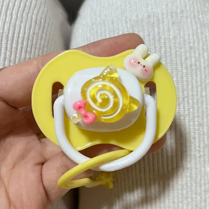 Adorable Kawaii Sugar On Top Pacifier, kawaii/DDLG accessory for cozy, fun, and playful soft girl vibes