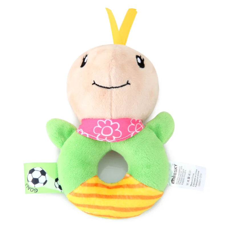 Kawaii turtle plush rattle for babygirl play, ideal for ddlg, abdl, and dollcore sensory fun.