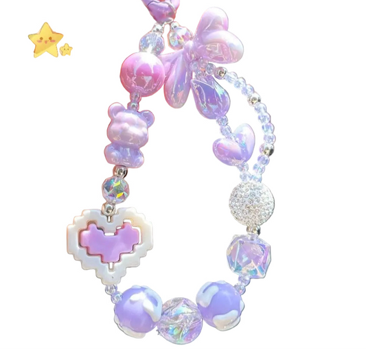 Kawaii XP Gain Keychain accessory for bags or keys, perfect for littlespace and playful cutecore vibes