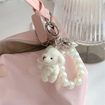 Cute kawaii keychain teddy bear love soft sweet abdl ddlg accessory bag