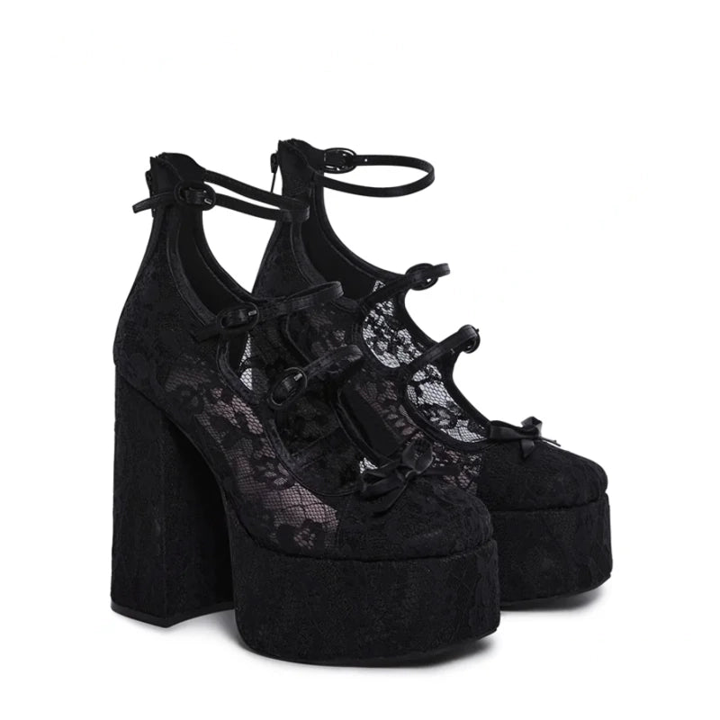 DDLG and ABDL inspired heels with delicate lace for playful outfits