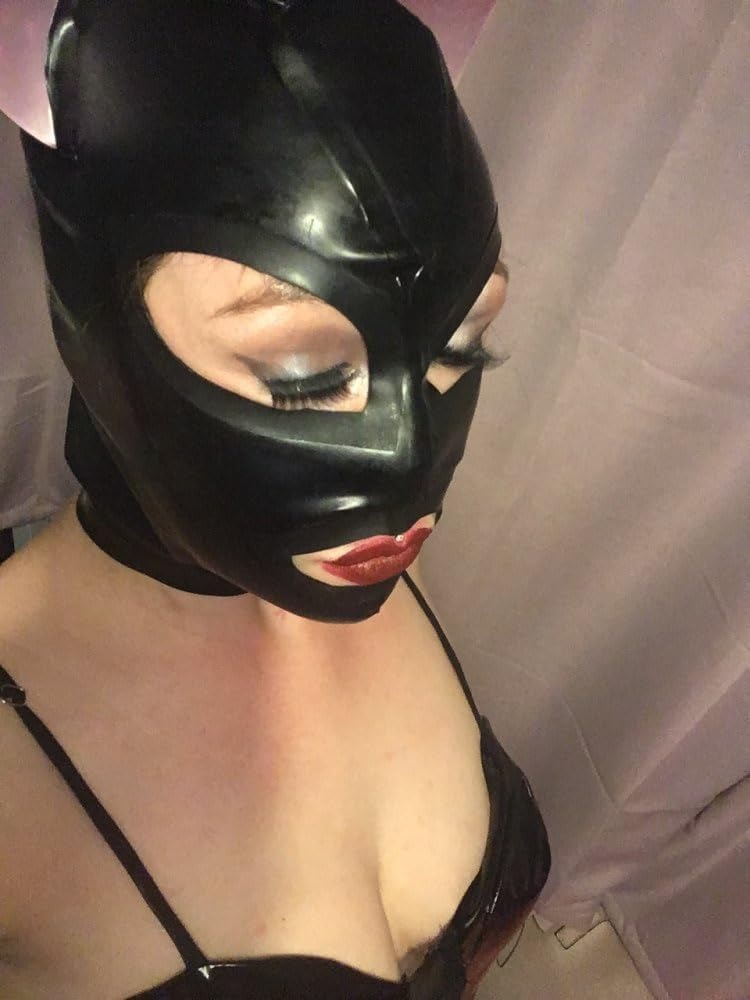 Close-up of glossy latex material, form-fitting, perfect for fetish play and roleplay