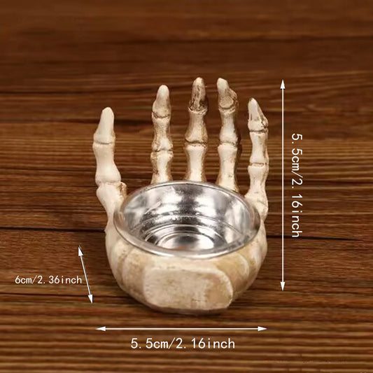 Little Bone Altar Candle Holder Kawaii Gothic Decor for DDLG ABDL Bedrooms, Pastel Goth Cutecore Space