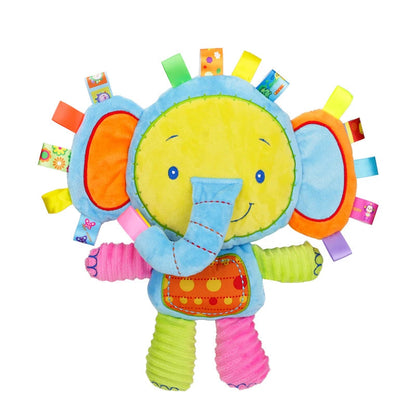 Trendy pastel plush rattle toy for littles, DDLG ABDL play, and cozy cuddles