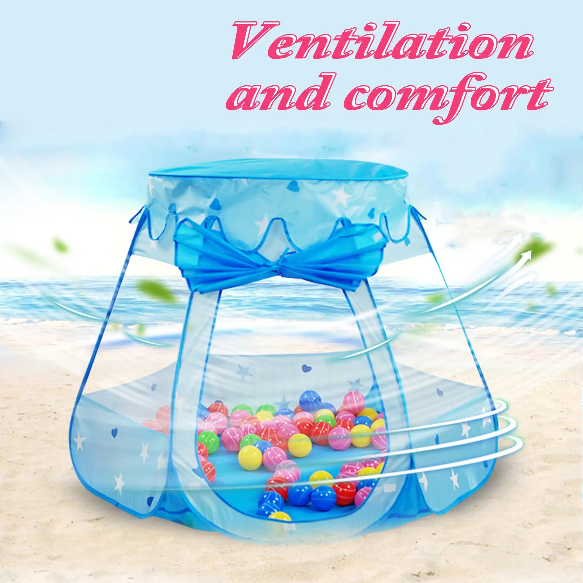 pastel blue Little Dreamer indoor camp tent cozy retreat for kawaii and ABDL lovers