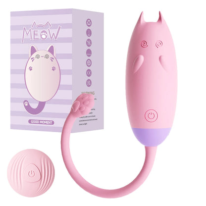 Little Kitty Buzz Fun pastel remote-controlled vibrator for kawaii play