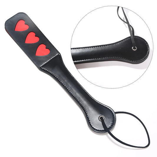 heart-shaped spanking paddle with soft sting, perfect for ddlg kawaii playful punishments and cute power play