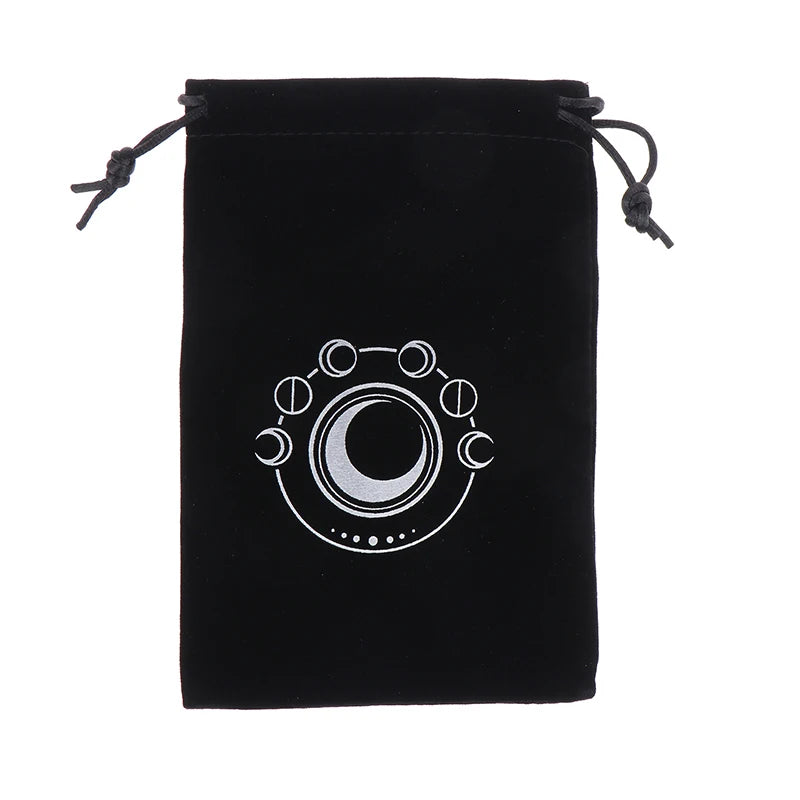 Lunar Veil tarot and oracle pouch with sacred symbols for spiritual DDLG and ABDL vibes