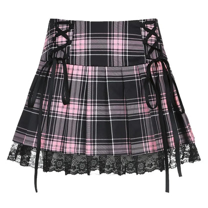 Pink Lunar Veins skirt, kawaii little doll aesthetic, perfect for DDLG, bratty, & babycore looks