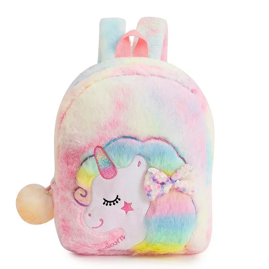 Cute cotton candy unicorn backpack plush for DDLG ABDL cutecore babes