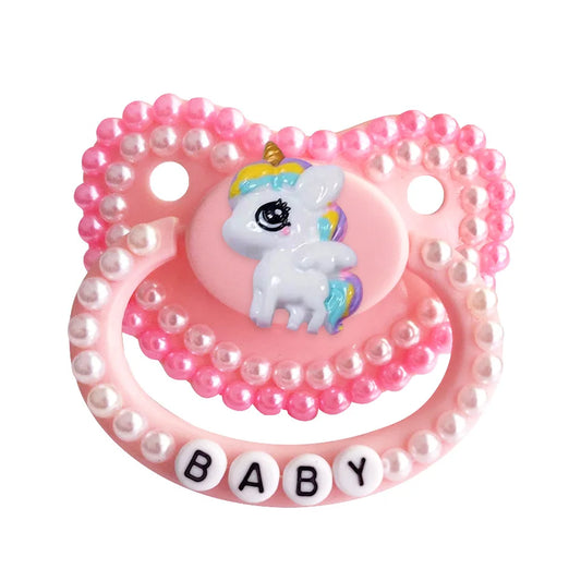 Magical baby pony pacifier with pastel kawaii design for DDLG and ABDL littles