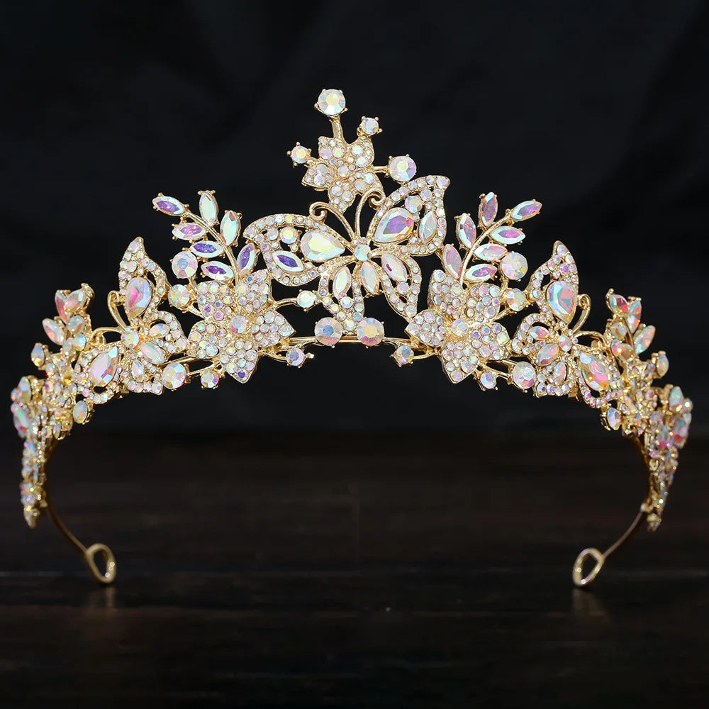 Majestic Tiny Gold Crown with Crystals Cute-core DDLG ABDL princess accessory