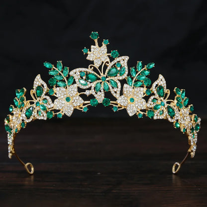 Majestic Tiny Green and Silver Crown Cute-core DDLG ABDL princess cosplay accessory