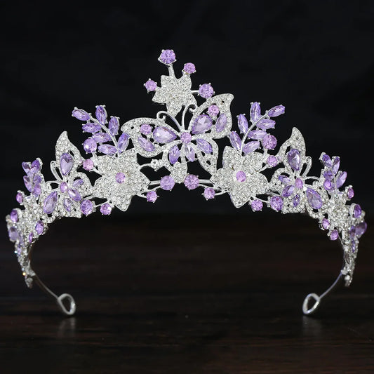 Majestic Tiny Royal Crown in Purple Kawaii Princess Tiara for DDLG ABDL pastel cosplay