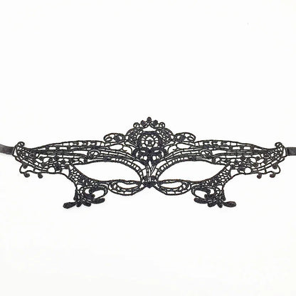 Midnight VIP Lace Mask in black lace, playful, flirty, and perfect for baddie or DDLG aesthetics