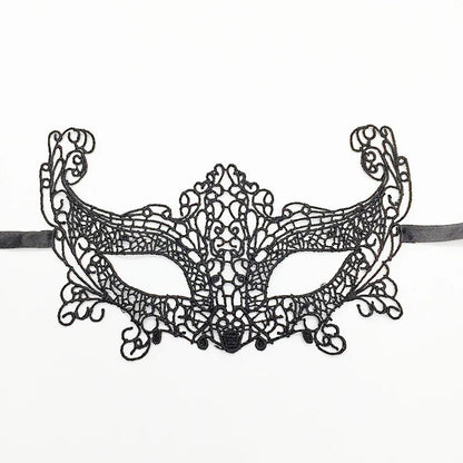 Midnight Luxury VIP Lace Mask in soft black lace, perfect for flirty DDLG moments