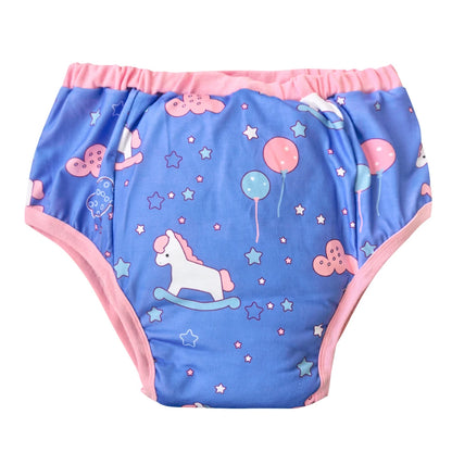 Midnight Unicorn Indigo Training Pants with starlit magical design, kawaii DDLG ABDL cutecore outfit