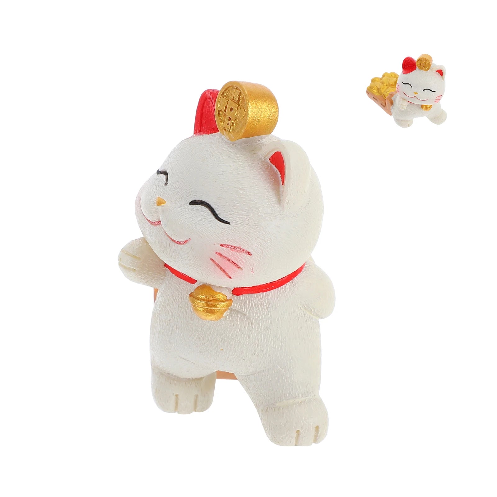 Mini Fortune Cat feng shui decor charm designed to attract abundance, success, and positivity