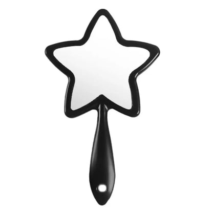 Mystic Pentastar Mirror black, celestial pentastar shape for soft girl, DDLG, and cutecore spaces