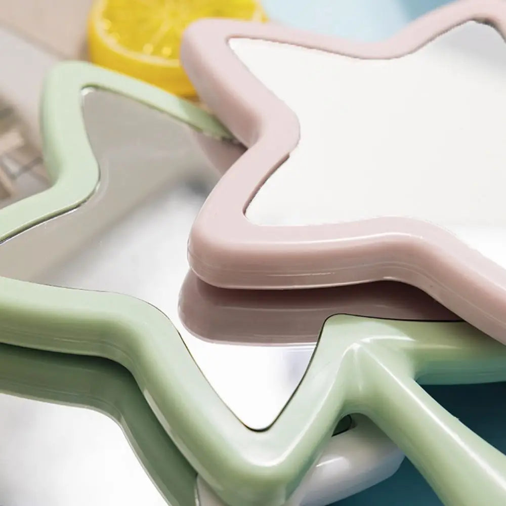 Mystic Pentastar Mirror close-up, showing pentastar design and pastel aesthetic for magical vanities