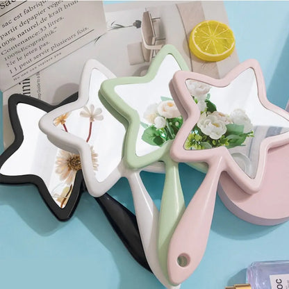 Mystic Pentastar Mirror set of 4, DDLG/ABDL-friendly pastel star mirrors for cutecore rooms