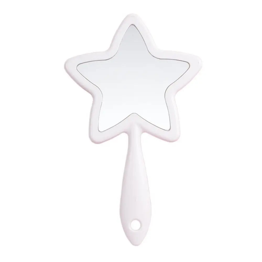 Mystic Pentastar Mirror white, pentastar mirror for soft girl, pastel décor, and magical aesthetic