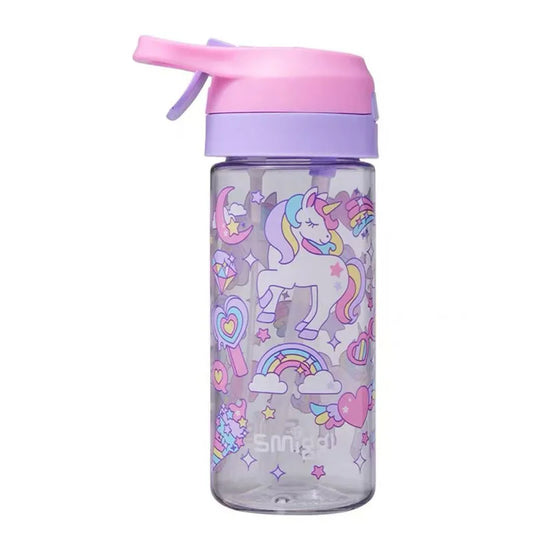 Mystic Rainbow Wonderland Sipper in soft pastel blue, pink, yellow, and purple — kawaii DDLG ABDL pastelcore bottle 🍼🌈✨