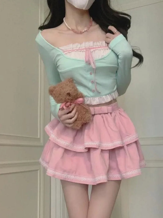 pastel baby doll bubblegum outfit for ddlg and abdl cutecore playdates
