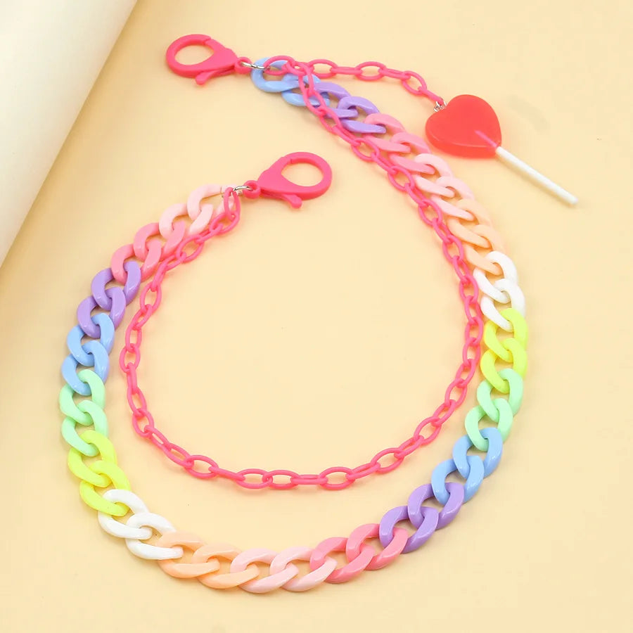 Pastel rainbow lollipop keychain, cute DDLG ABDL aesthetic accessory for adult little space