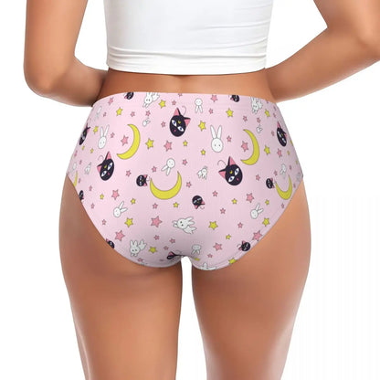 Pastel Pink Magic Academy panties for magical girl vibes, comfy ABDL kawaii lingerie.