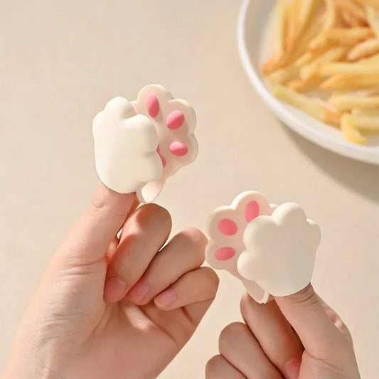 Cute paw snack clip for DDLG ABDL littles and kawaii snack storage