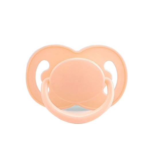 Peach Kawaii Adult Pacifier, soft pastel color, cute little space and ABDL accessory