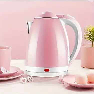 1500W pink boiling kettle for fast and stylish tea or coffee making