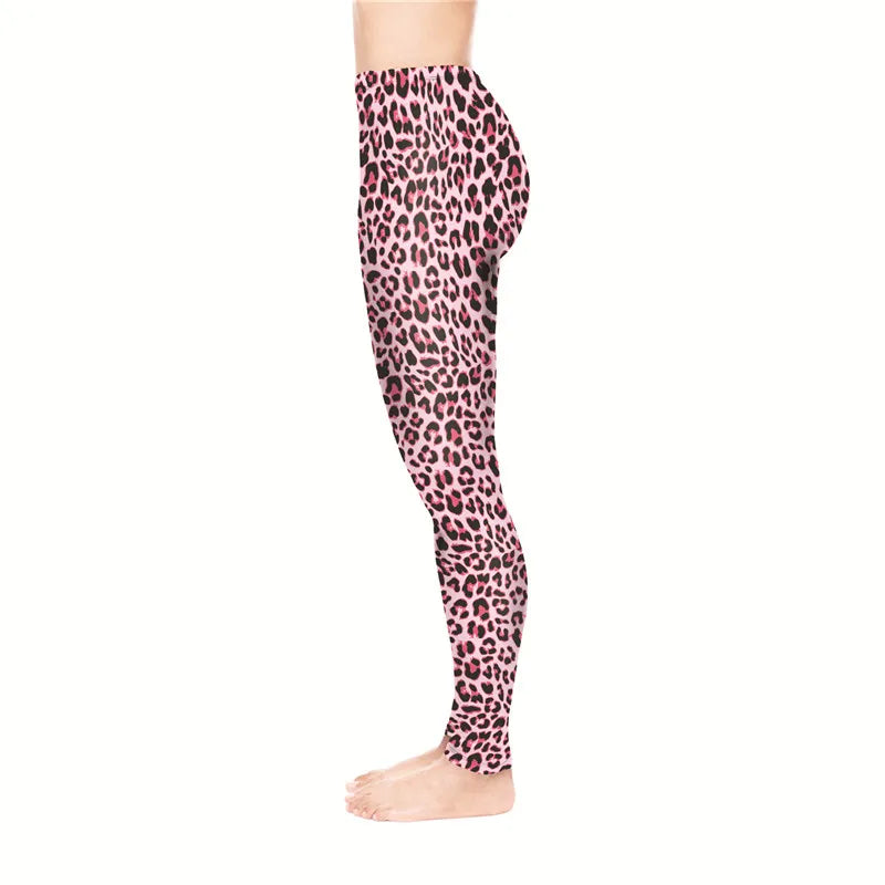 pastel pink leopard print leggings softcore stretchy fabric bratty kawaii DDLG ABDL comfy fit