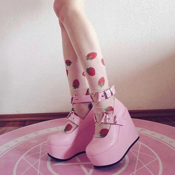 Spoiled Cutie Pink Platform Heels