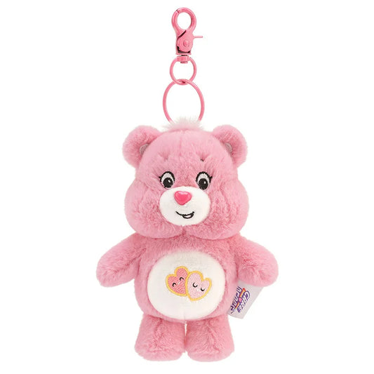 Collectible pink Teddy Cloud Crew plush keychain, perfect for cozy vibes