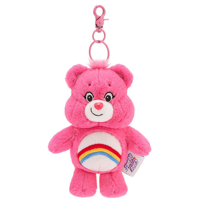 Soft pink Teddy Cloud Crew plush keychain with durable clasp for everyday use