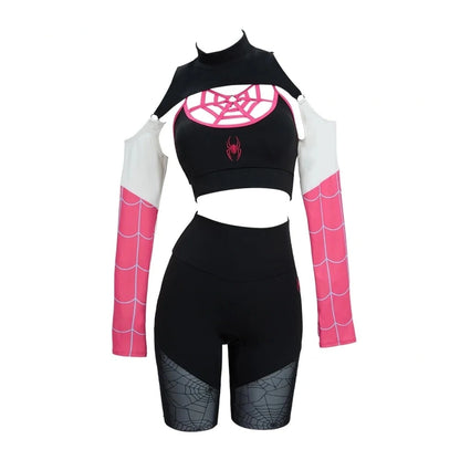 Pink Venom Kiss Set ddlg abdl lingerie with lace straps and detachable crop top