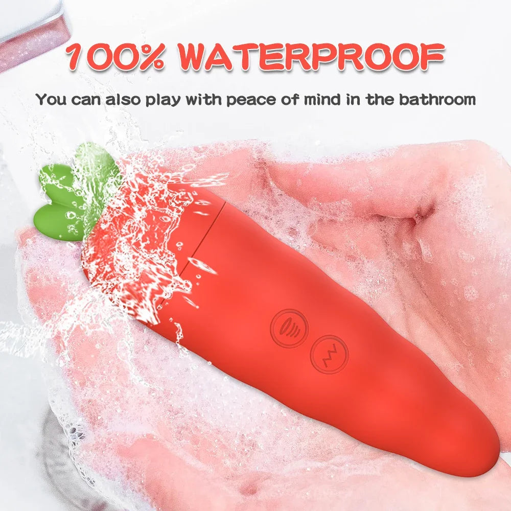Playful carrot-shaped bunny toy, cute collectible for cutecore lovers