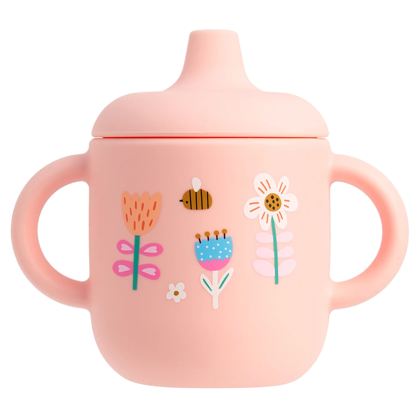 Playful pastel sippy bottle designed for babycore, DDLG, and ABDL comfort and style