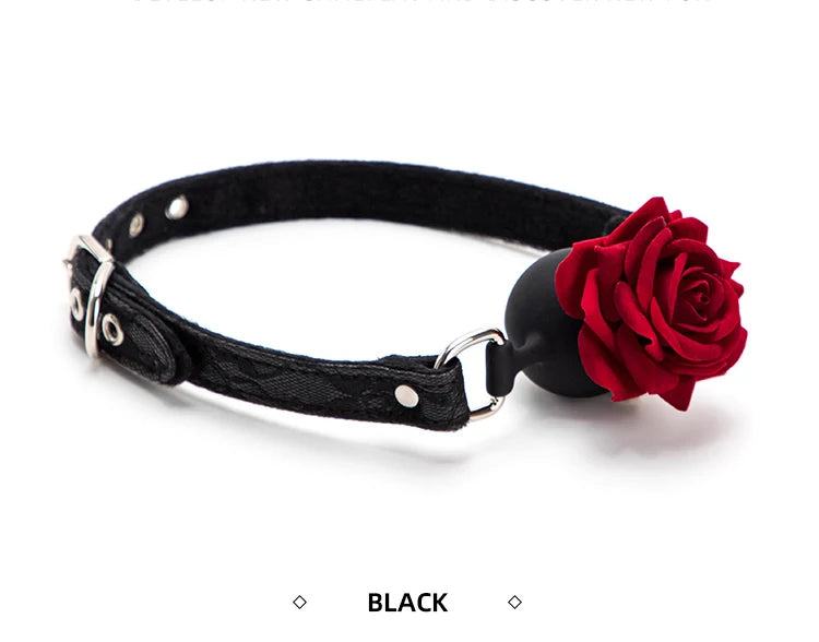Playful Sweet Rose Babygirl Mouth Gag, soft girl kawaii accessory, little space & fantasy-ready