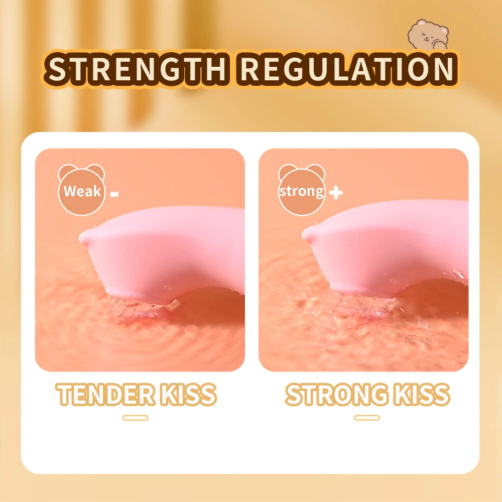 Plushy fun vibrator with dual stimulation, cute and trendy for girly DDLG ABDL vibes