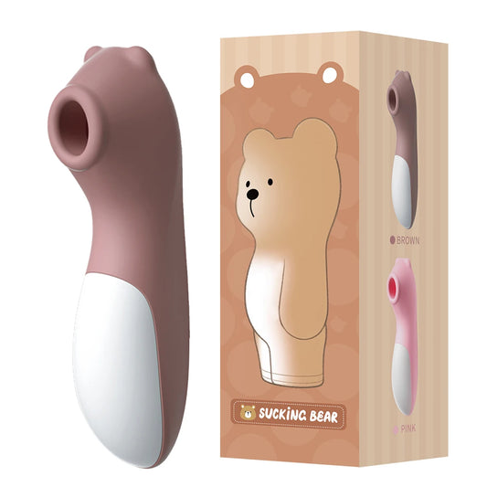 Plushy Play Vibe teddy vibrator for cute clit & nipple stimulation, soft cuddly fun for DDLG ABDL vibes
